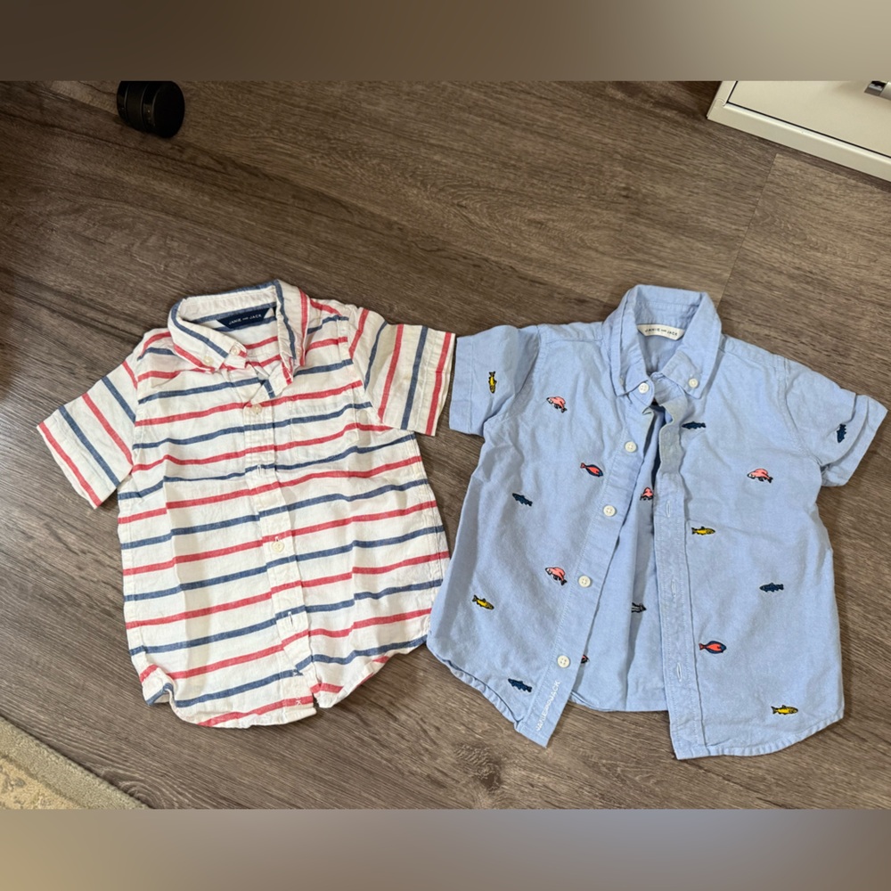 (Bundle) Janie and Jack Linen Button Up